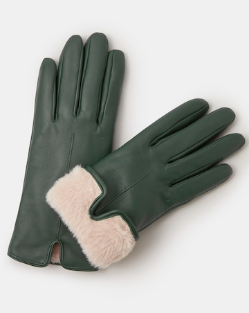 Accessorize Lined Leather Gloves