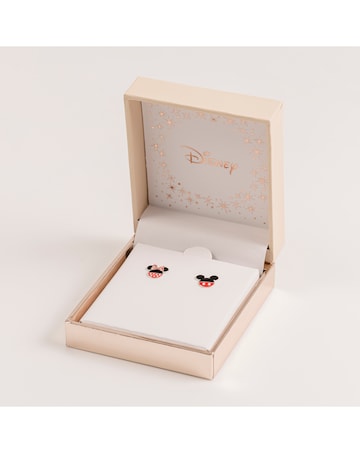 Mickey Black & Red Earrings