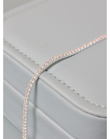Simply Silver Sterling Silver 925 Cubic Zirconia Fine Tennis Bracelet