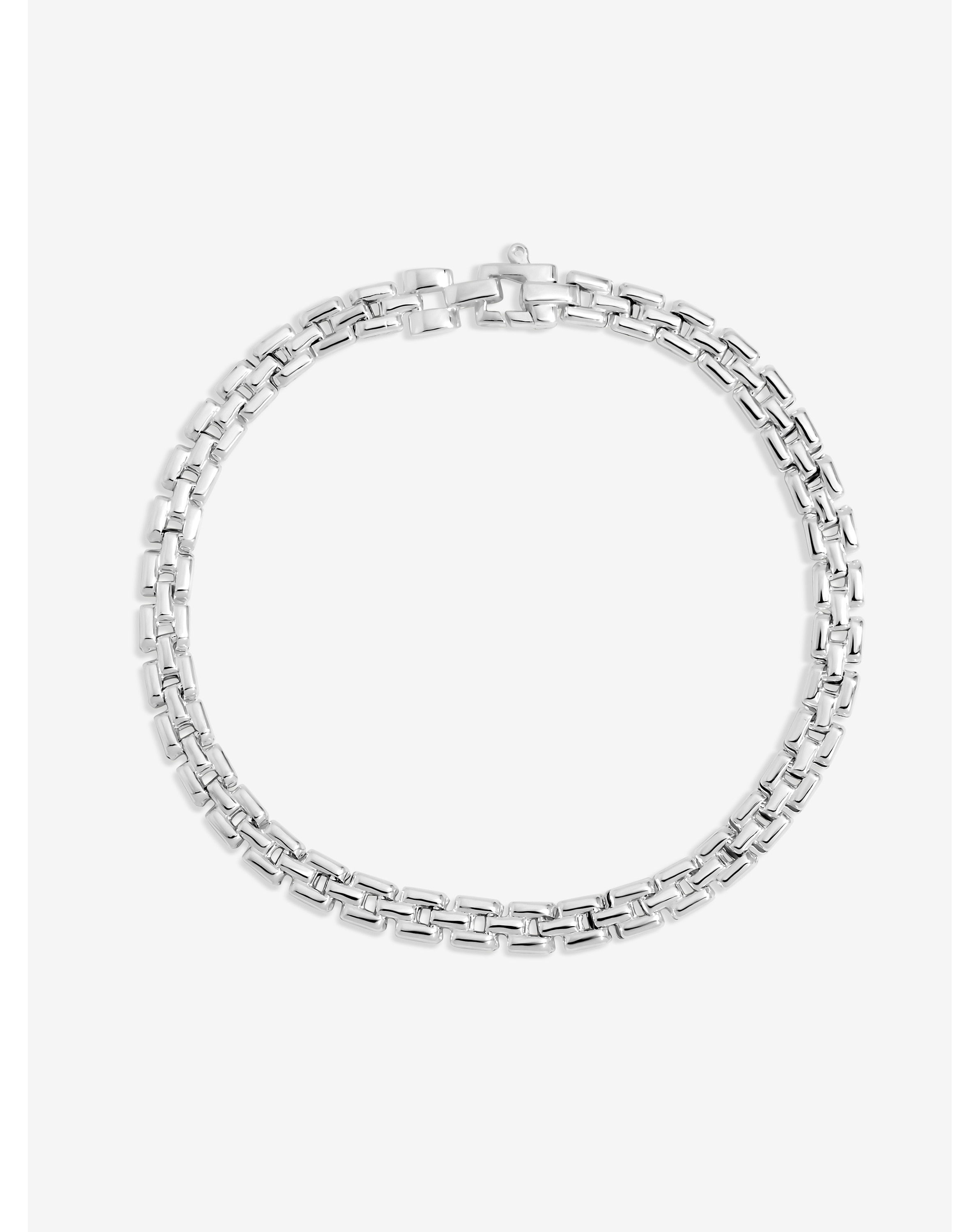 Sterling Silver Gate Chain Bracelet