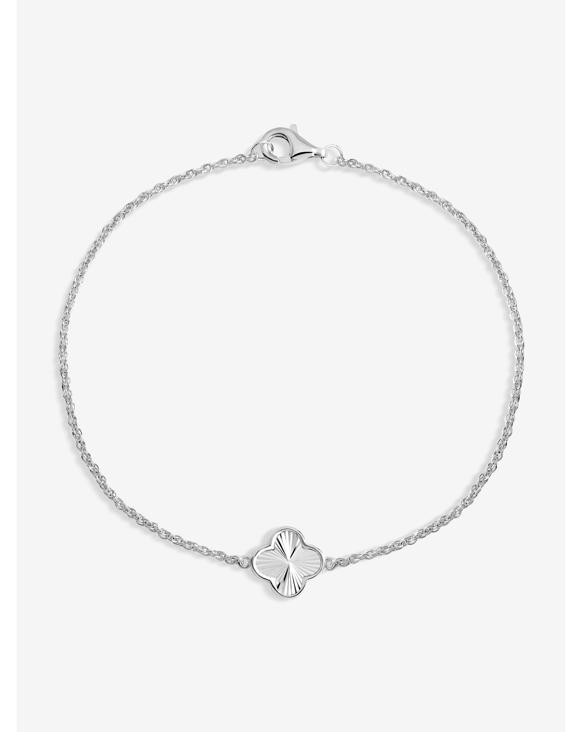 Sterling Silver 925 Clover Bracelet