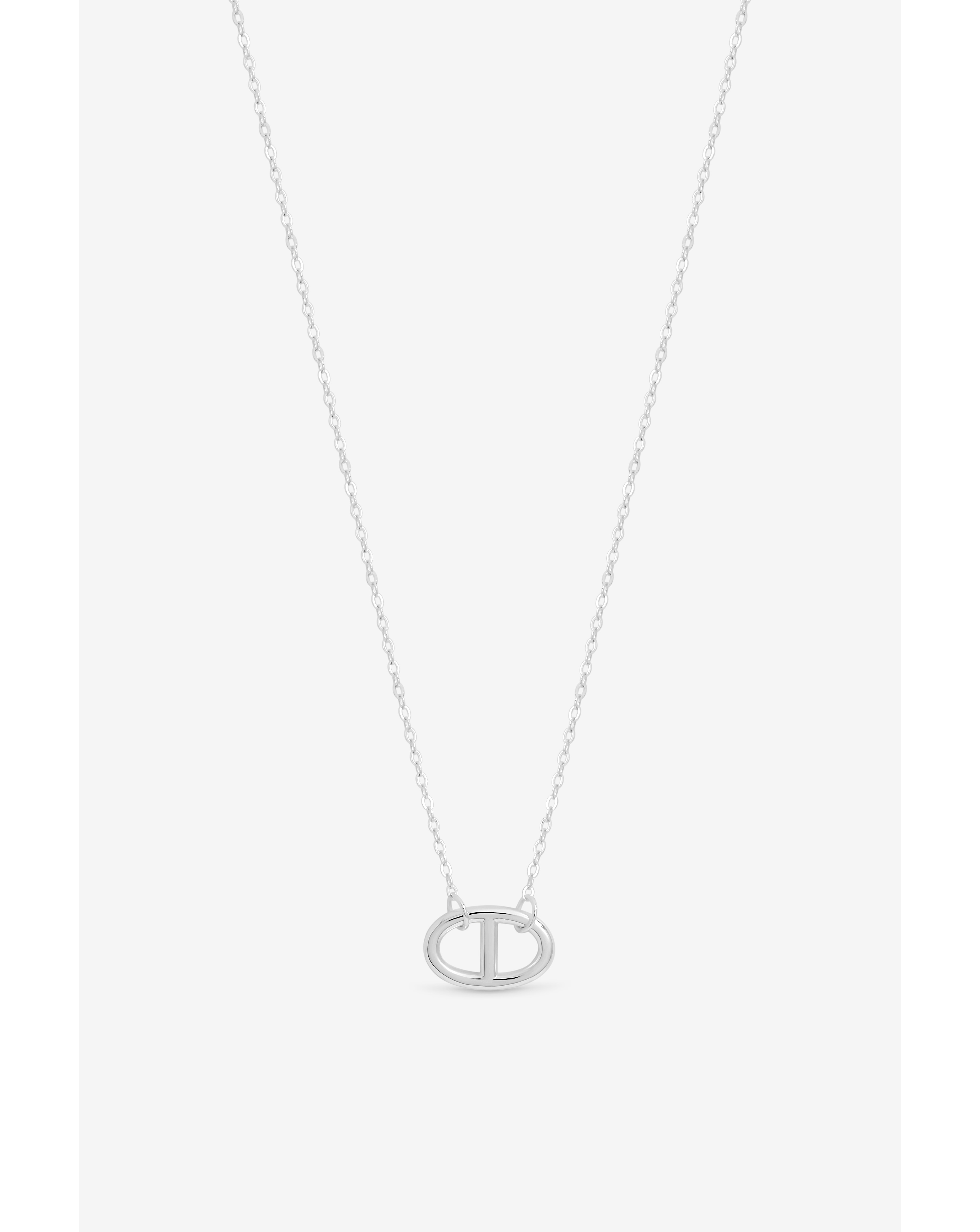Sterling Silver Interlink Heart Necklace