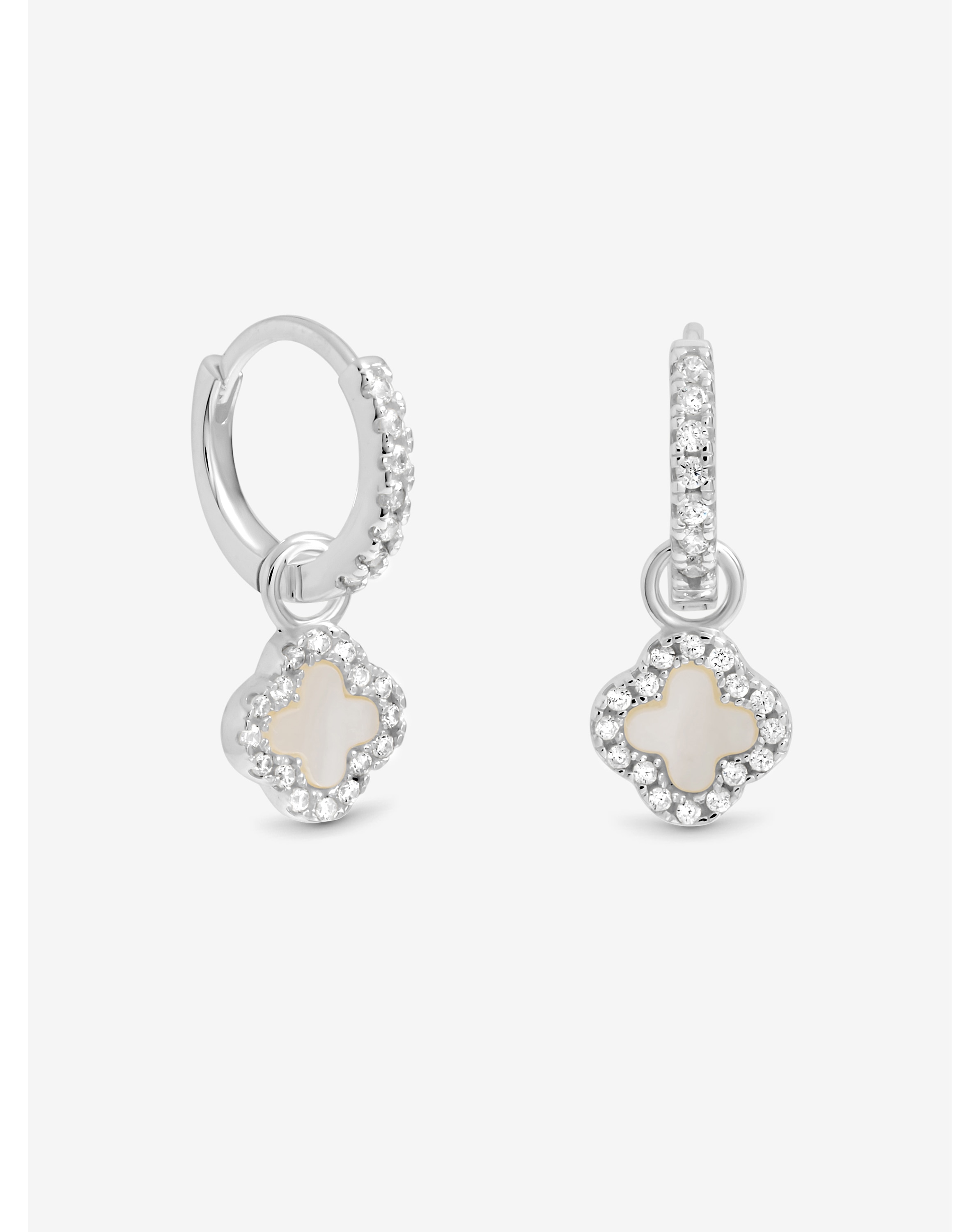 Sterling Silver 925 Clover Studs