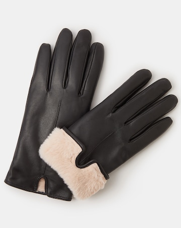 Accessorize Lined Leather Gloves