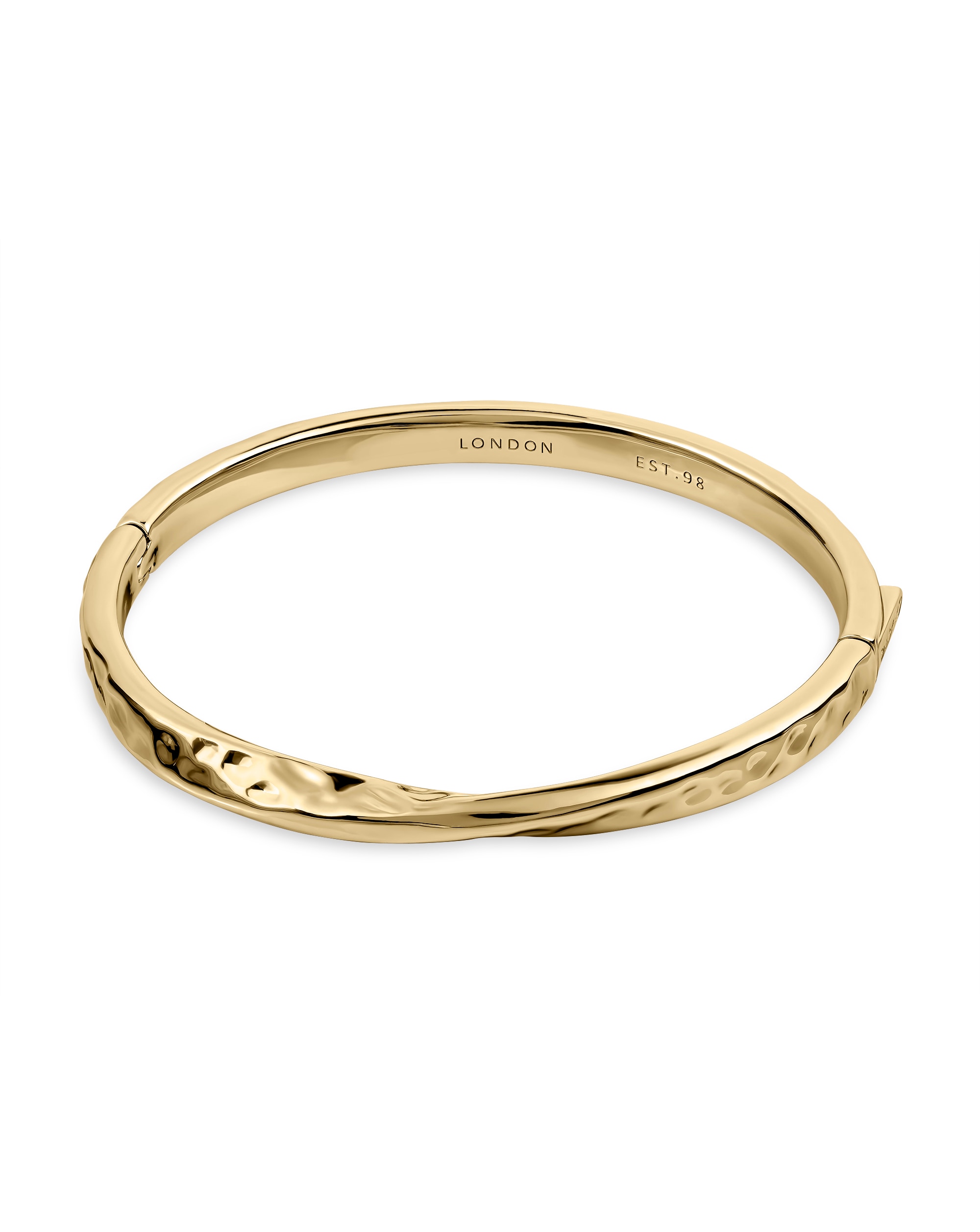 Radley Gold Plated Hammer Effect Bangle