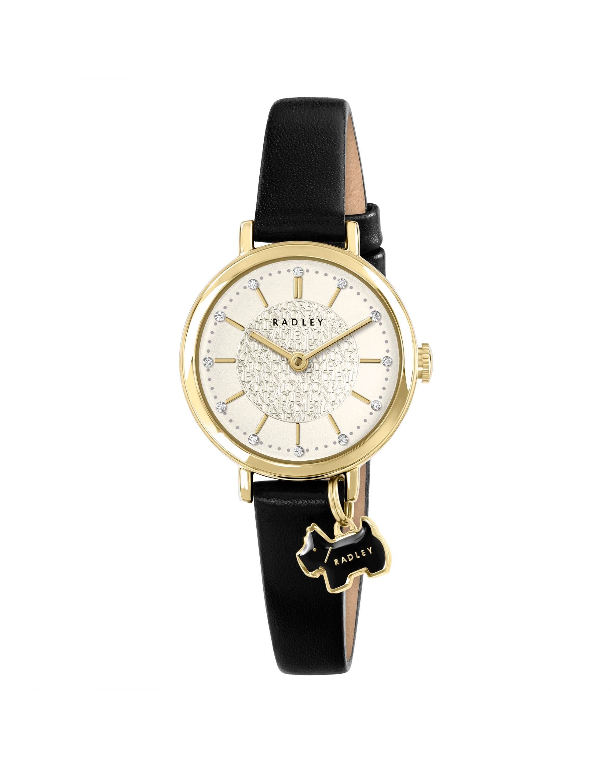 Radley Black Leather Strap Watch