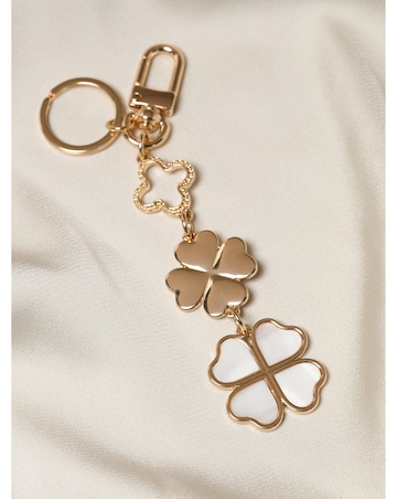 Mood Gold Plated Clover Bag Charm
