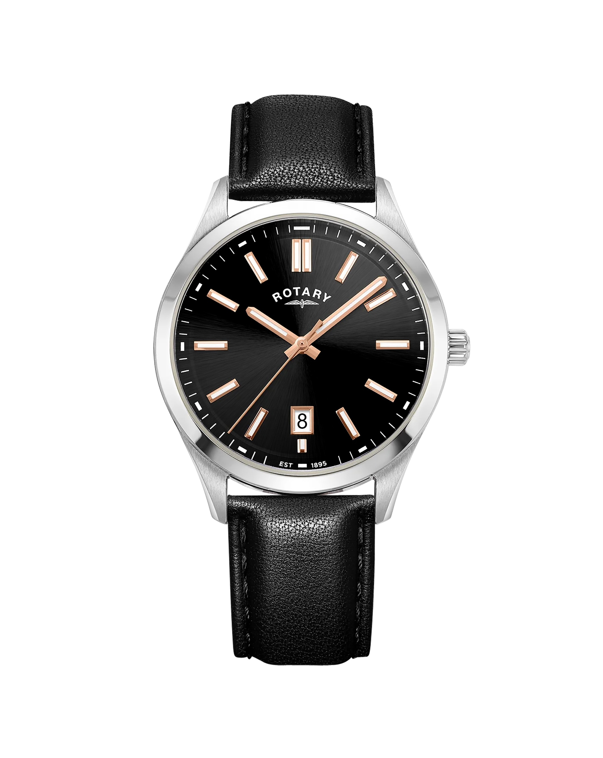 Rotary Men's Heritage Black Strap Watch