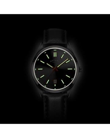 Rotary Men's Heritage Black Strap Watch