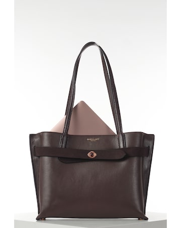 Luella Grey Oriana Chocolate Laptop Tote