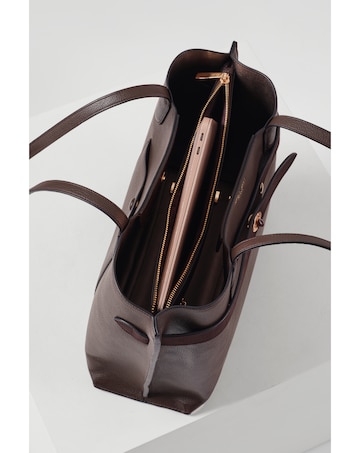 Luella Grey Oriana Chocolate Laptop Tote