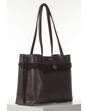 Luella Grey Oriana Chocolate Laptop Tote
