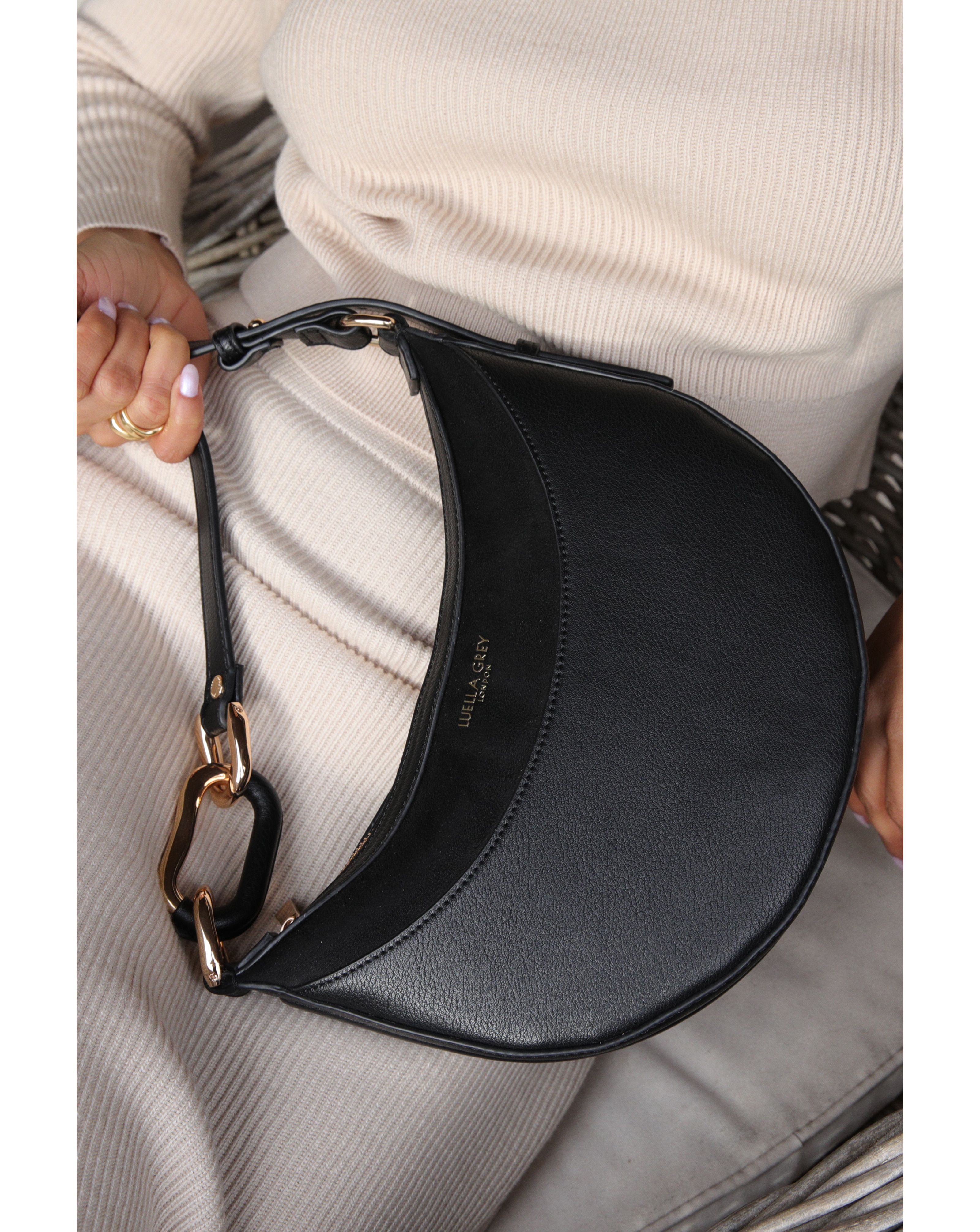 Luella Grey Hester Black Shoulder Bag
