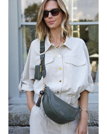 Luella Grey Lauren Khaki Sling Bag