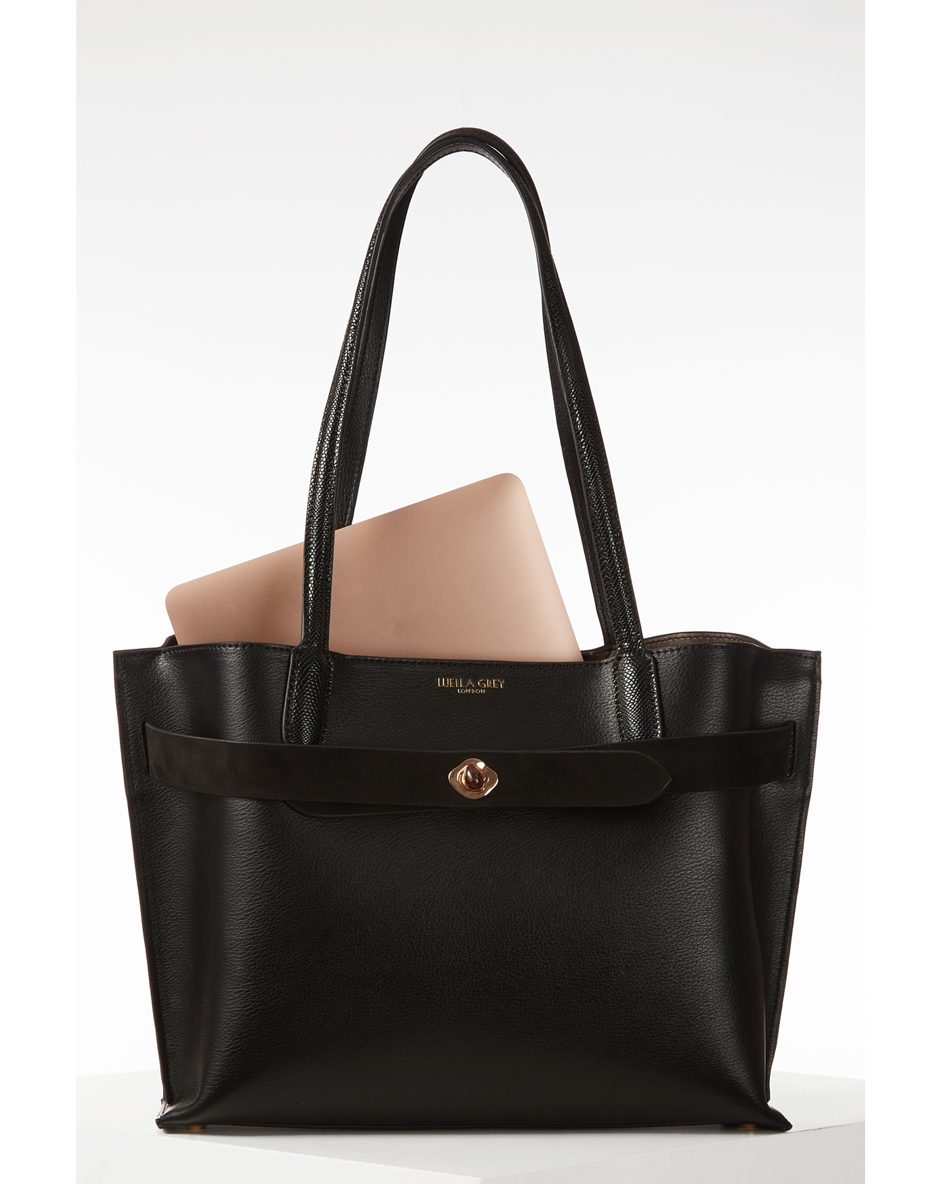 Luella Grey Oriana Black Laptop Tote