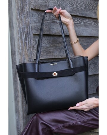 Luella Grey Oriana Black Laptop Tote