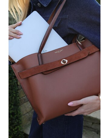 Luella Grey Oriana Conker Laptop Tote