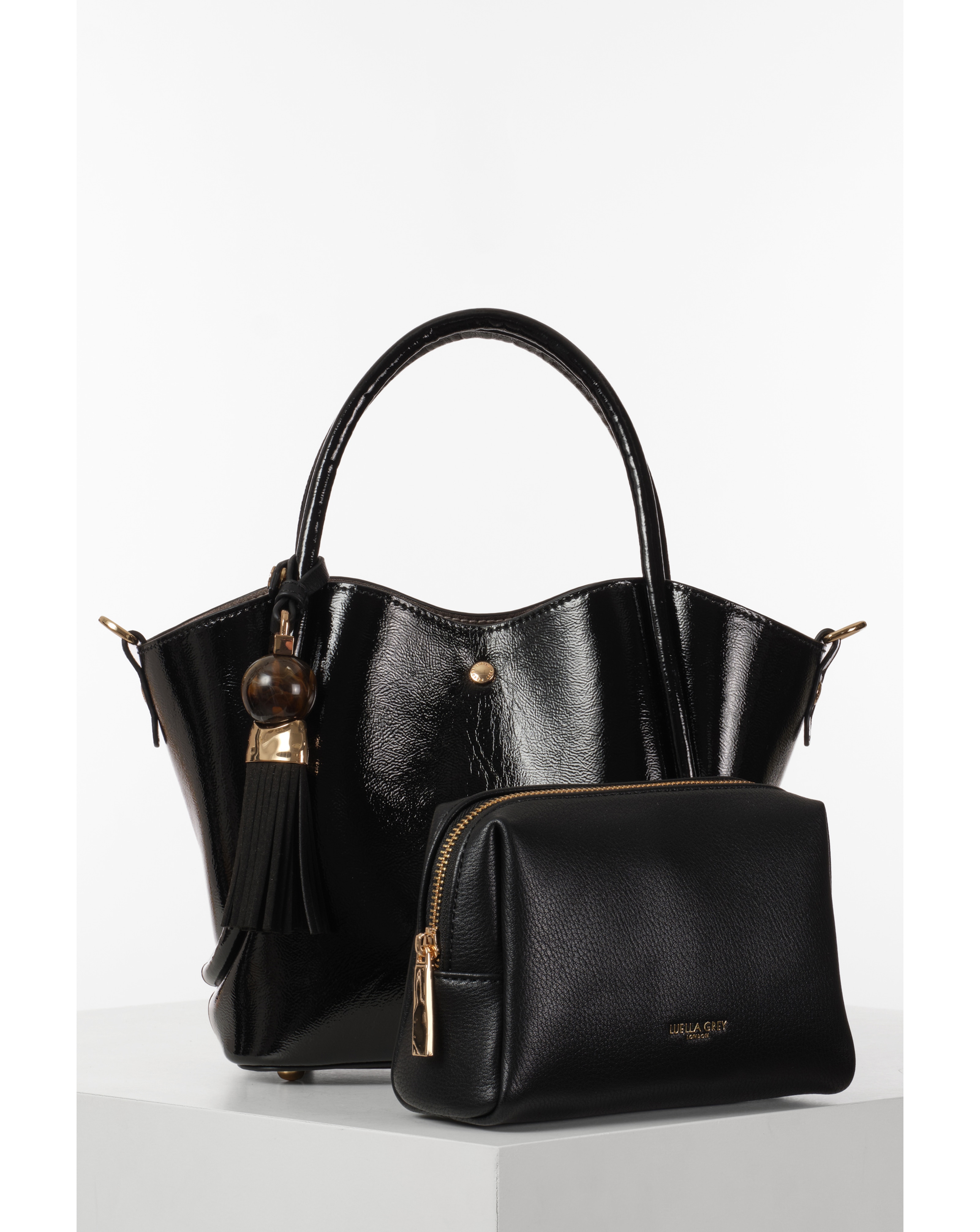 Luella Grey Flo Cherry Patent Crossbody