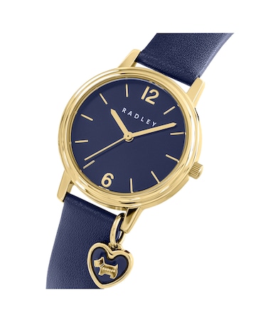 Radley Heart Charm Ink Leather Watch