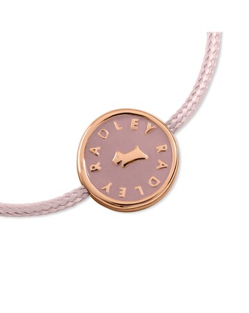 Radley Pink Cord Charm Bracelet