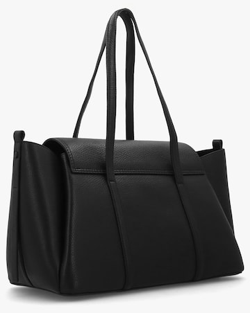 Radley Large The Chancery Flapover Black Leather Shoulder Bag