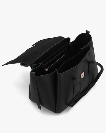 Radley Large The Chancery Flapover Black Leather Shoulder Bag