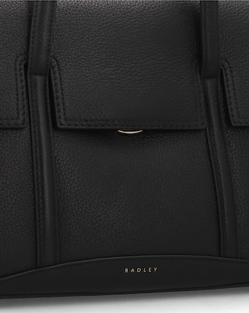 Radley Large The Chancery Flapover Black Leather Shoulder Bag