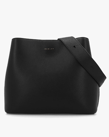 Radley Dukes Place Medium Compartment Black Leather Cross-Body Bag