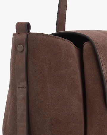 Radley Large The Chancery Flapover Coffee Suede Shoulder Bag