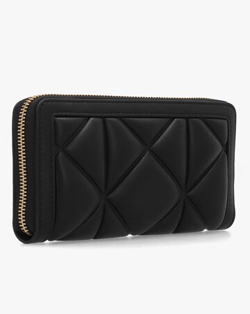 Love Moschino Large Heart Logo Quilted Pillow Black Purse