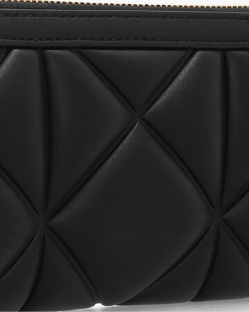 Love Moschino Large Heart Logo Quilted Pillow Black Purse