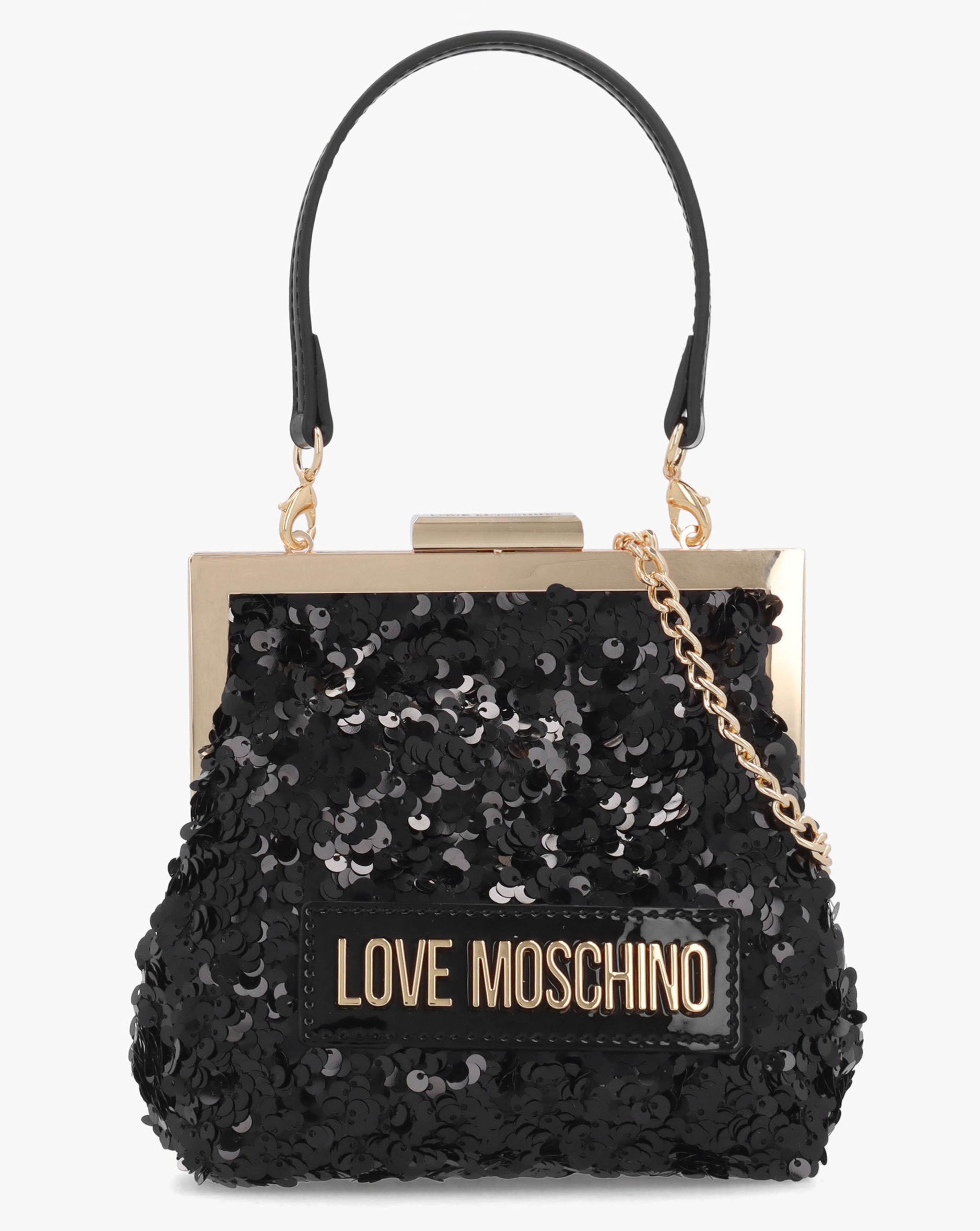 Love Moschino Sequin Frame Evening Bag