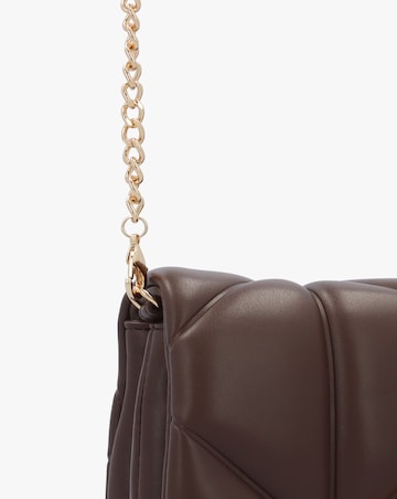 Love Moschino Heart Logo Quilted Chocolate Cross Body Bag