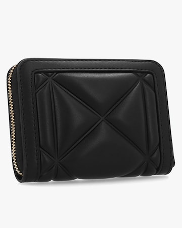 Love Moschino Heart Logo Quilted Pillow Black Purse