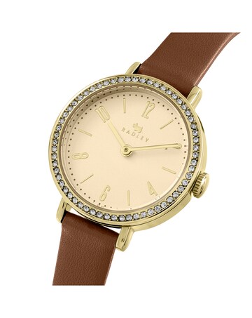 Radley Stone Set Cognac Leather Watch