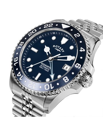 Rotary Men GMT Blue Dial Bracelet Watch