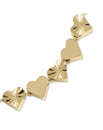 Radley Textured Heart link Bracelet