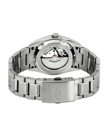 Rotary Men Blue Dial Bracelet Watch