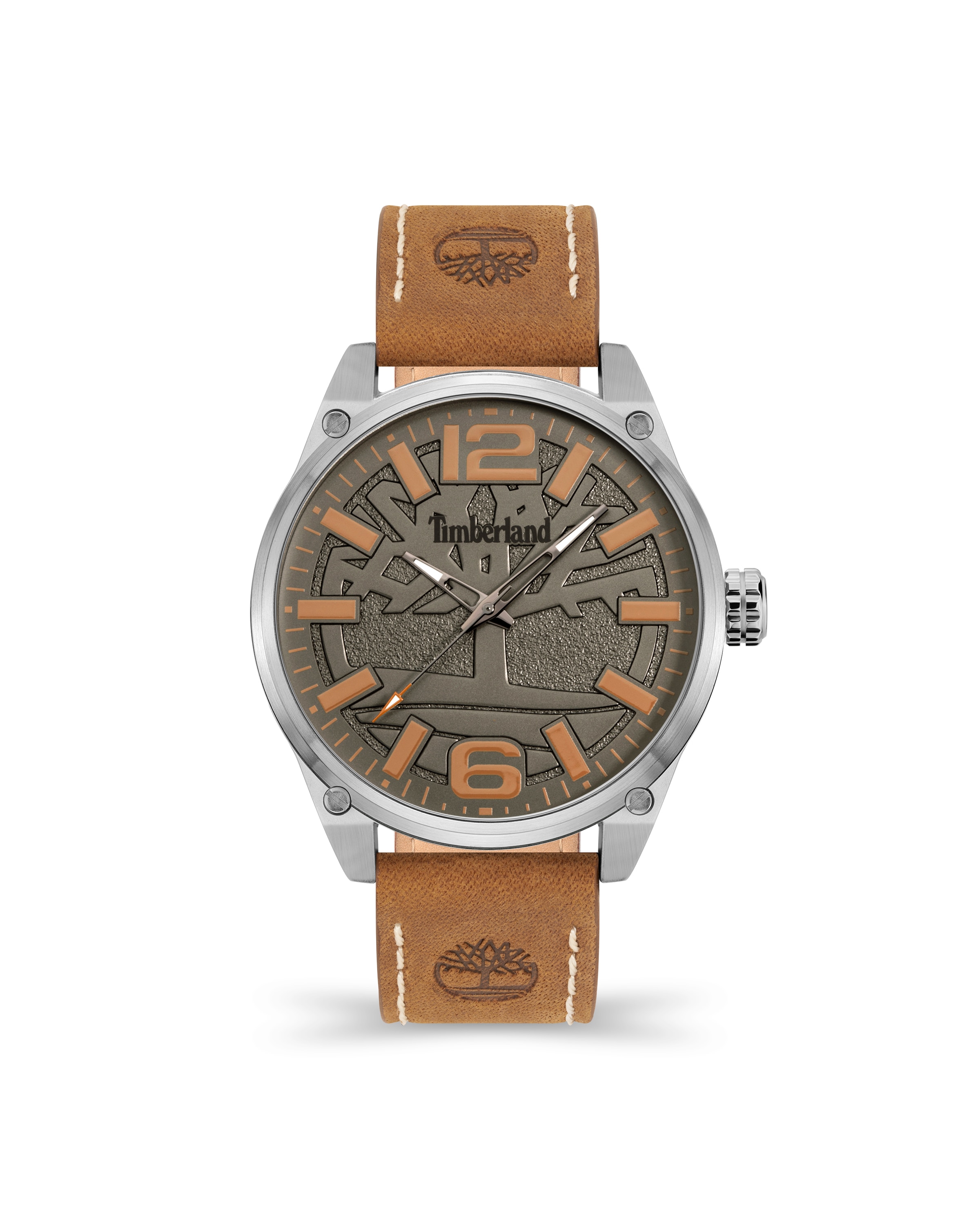 Timberland Brown Leather Strap Watch
