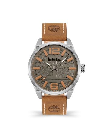 Timberland Brown Leather Strap Watch