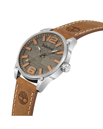 Timberland Brown Leather Strap Watch
