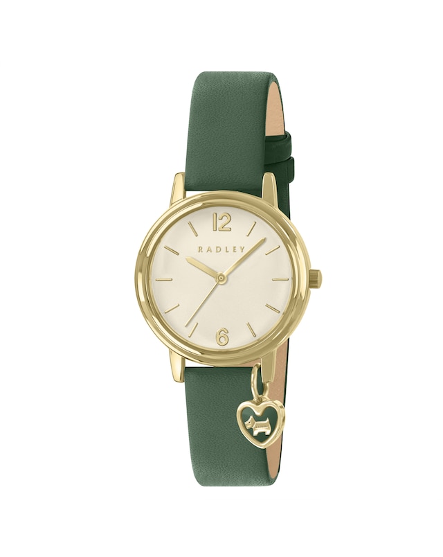 Radley Heart Charm Leather Strap Watch