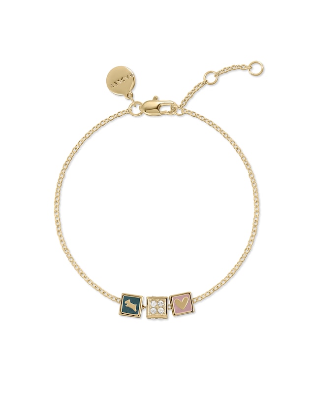 Radley Enamel Clear Stone Bracelet