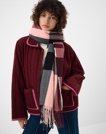 Accessorize Check Blanket Scarf