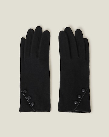 Accessorize Touchscreen Button Gloves
