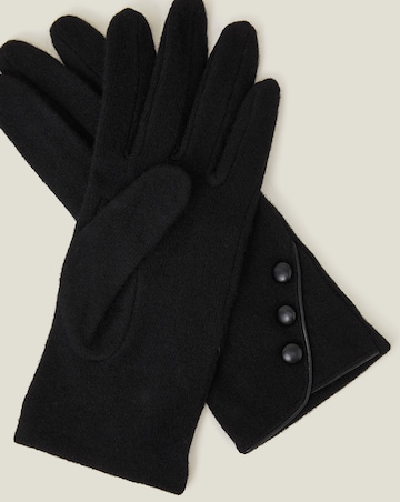 Accessorize Touchscreen Button Gloves