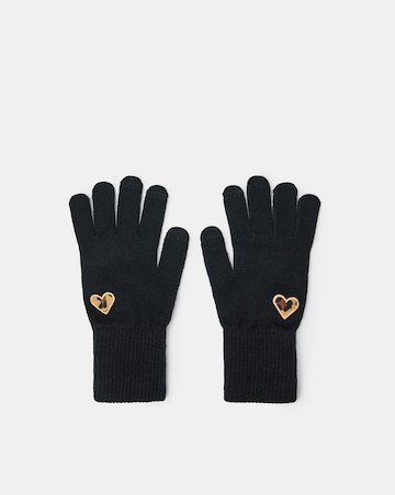 Accessorize Leopard Heart Touch Screen Gloves