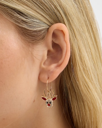 Accessorize 3-Pack Diamante Christmas Earring