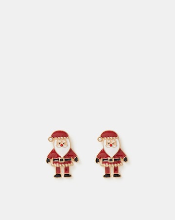 Accessorize Santa Stud Earrings