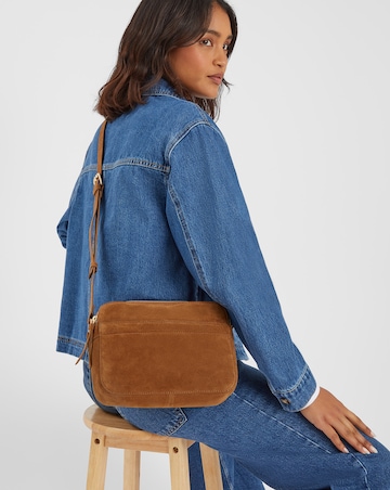 Accessorize Suede Crossbody Bag